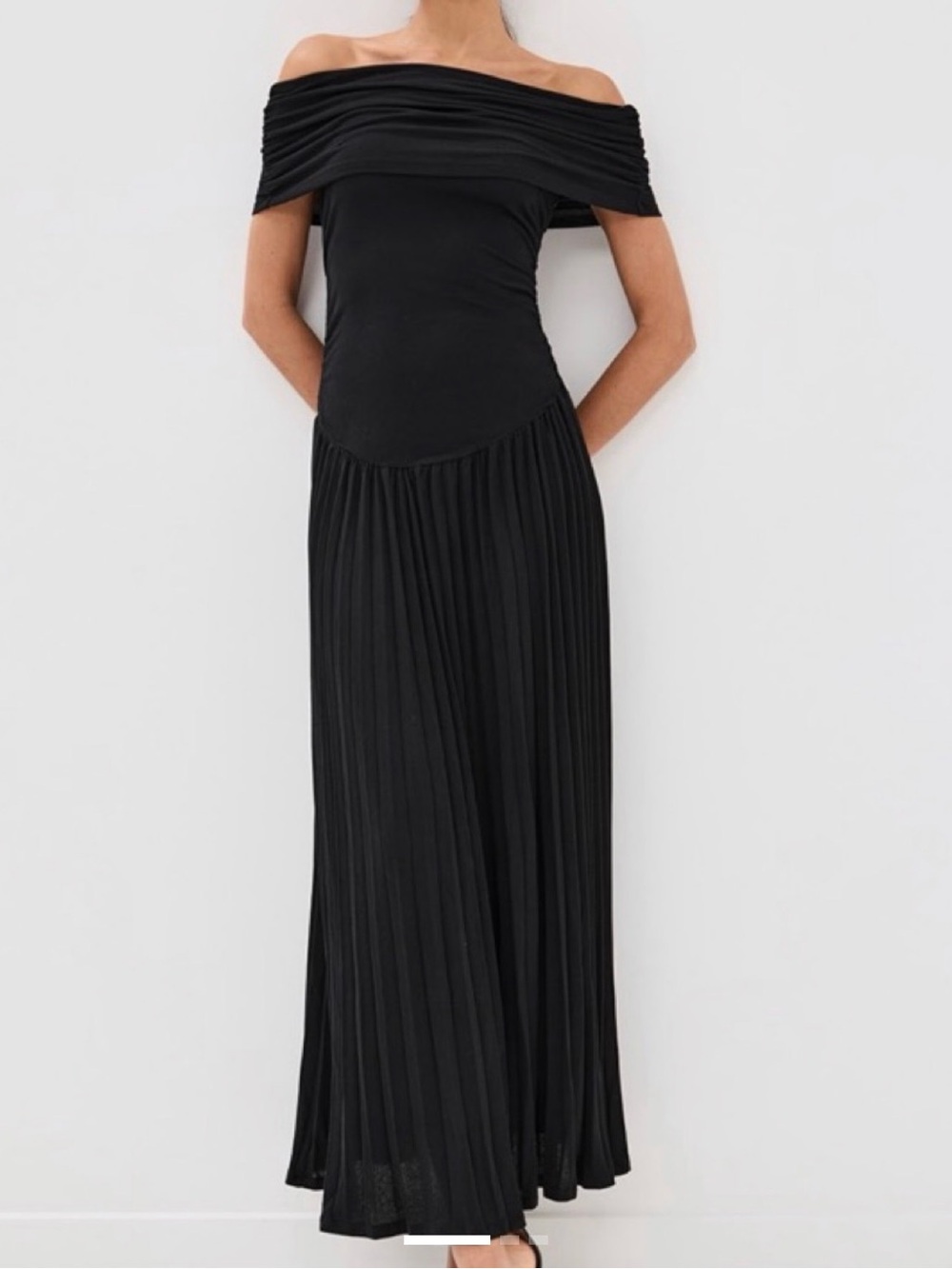 Lioness Black Strapless Maxi Gown